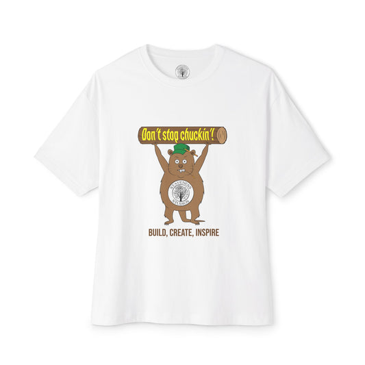 Don't Stop Chuckin'! Staveness Studios Homestead Maker Unisex Oversized Boxy Tee