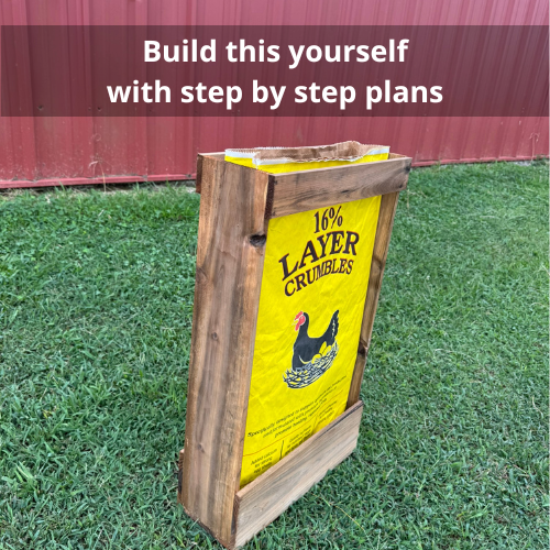 DIY Woodworking Plans – Rustic Feed Bag Garbage Bin + BONUS Feed Bag Holder (Digital PDF)