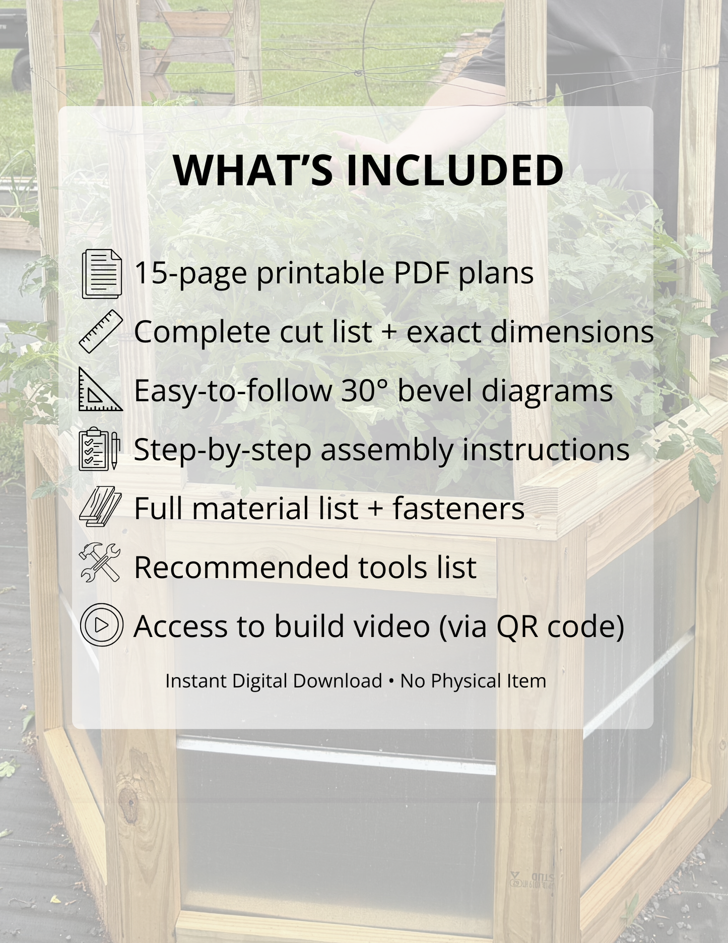 Hexagon Raised Garden Bed Plans (PDF Download)